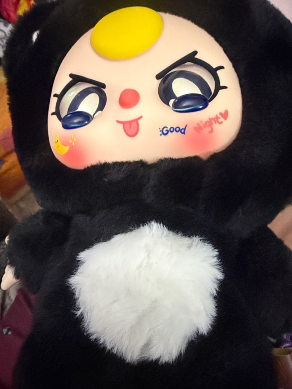 Baby Three 400% Big Plush Animal Party Series Black Cat Figure with shoes NO BOX - Picture 2 of 5